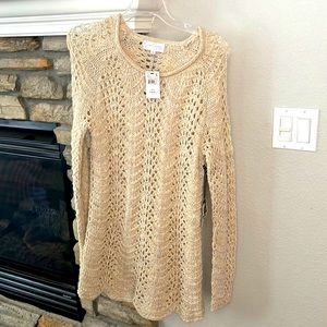 Jessica simpson maternity, Small, cream colored knitted dress